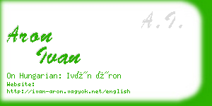 aron ivan business card